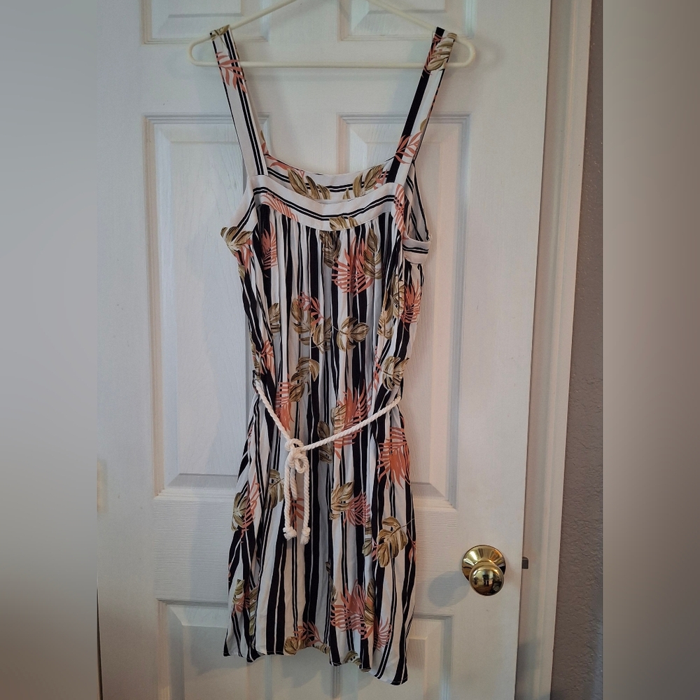 Wish The Label Palm Cove Dress Tunic Size M Beach Fishercore Nautical Cover Up